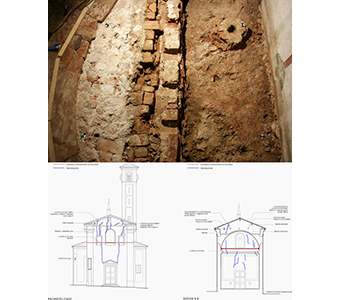 Dettaglio degli scavi e schema degli interventi