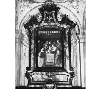 La presentazione di Gesu al tempio in un'immagine d'archivio