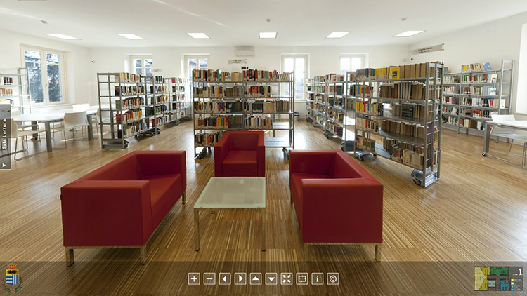 Biblioteca Comunale di Corbetta: la sala di lettura intitolata a Carlo Pisani Dossi
